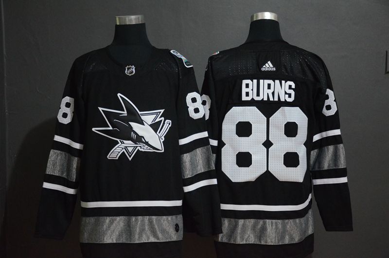 Men San Jose Sharks #88 Burns Black 2019 All Star NHL Jerseys
